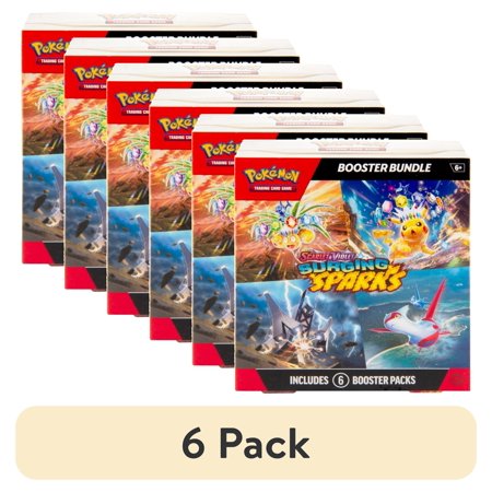 (6 pack) Pokemon Trading Card Games Scarlet & Violet 8 Surging Sparks Booster Bundle