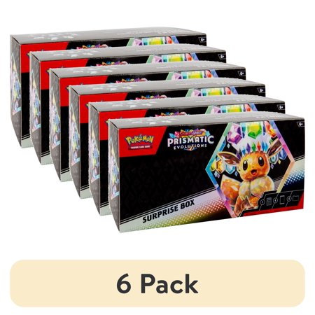 (6 pack) Pokemon Scarlet & Violet Prismatic Evolutions Surprise Box