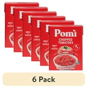 (6 pack) Pomi Chopped Tomatoes, 26.46 oz, 1/4 Cup per serving, 12 servings per Container