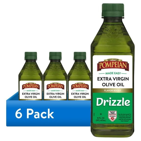 (6 pack) Pompeian Made Easy Drizzle Extra Virgin Olive Oil - 16 fl oz
