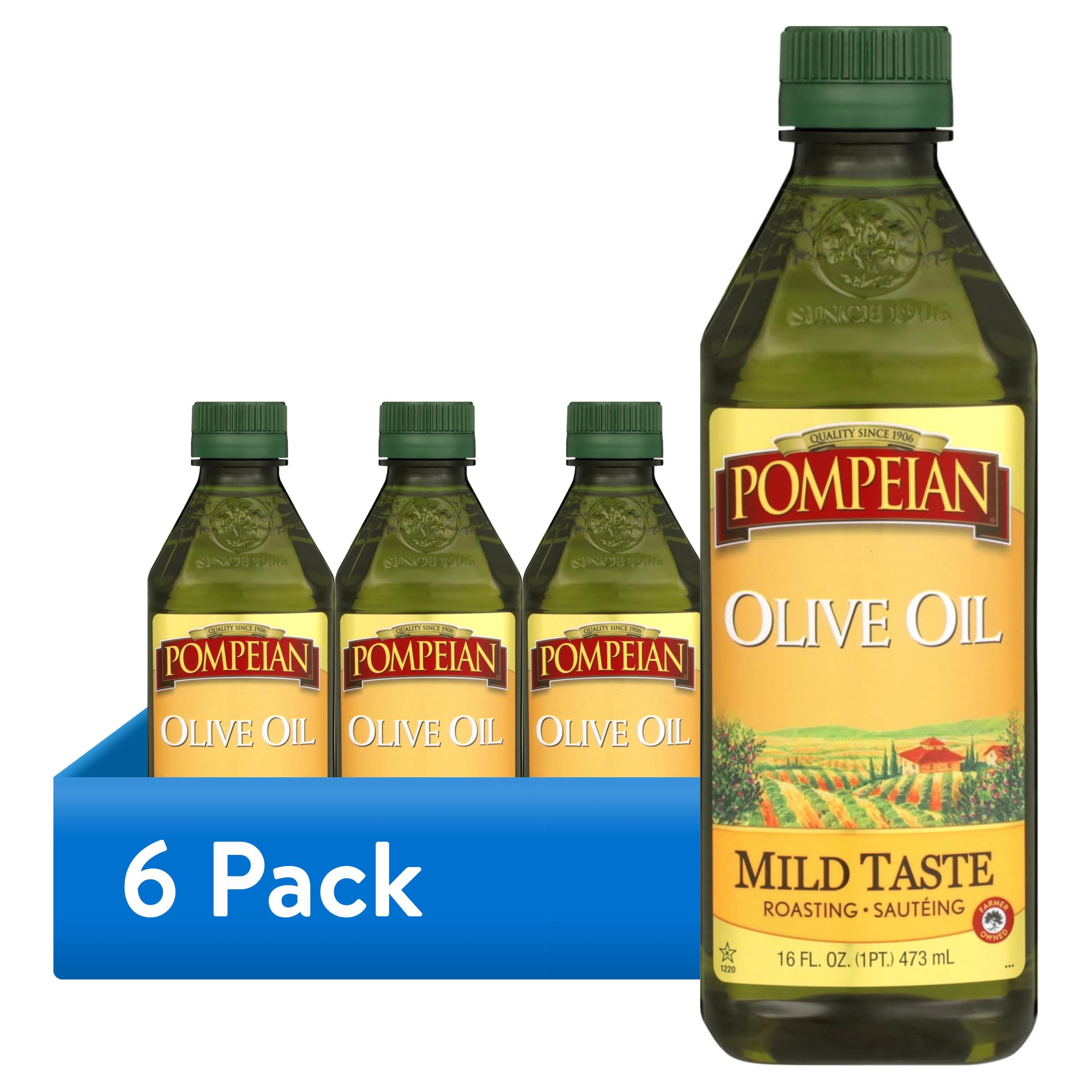 (6 pack) Pompeian Mild Taste Olive Oil - 16 fl oz