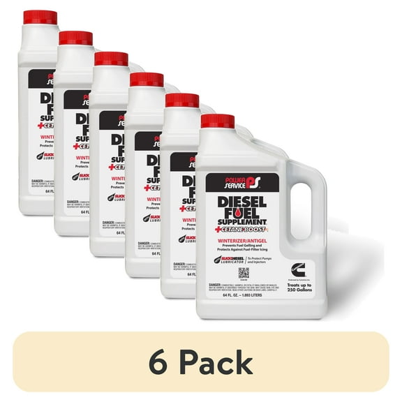 (6 pack) Power Service Diesel Fuel Anti-Gel 64 oz