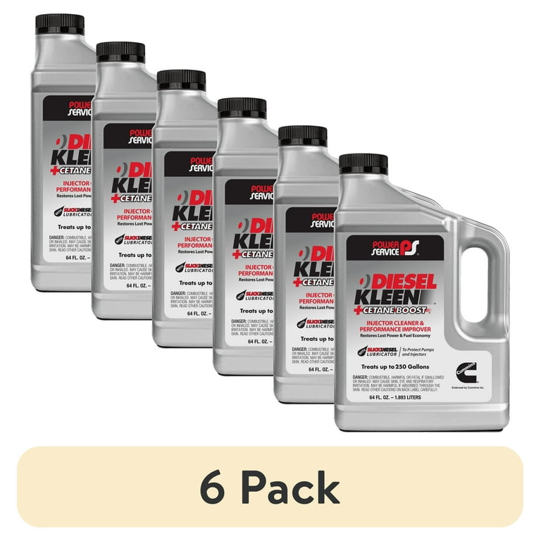 6 pack) Power Service Diesel Kleen + Cetane Boost 64-oz 6/1 Per