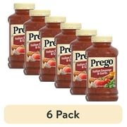 (6 pack) Prego Italian Sausage and Garlic Meat Sauce, 44 oz Jar