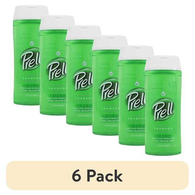 (6 pack) Prell® Classic Clean Shampoo, 13.5 fl oz, Clarifying, All Hair ...