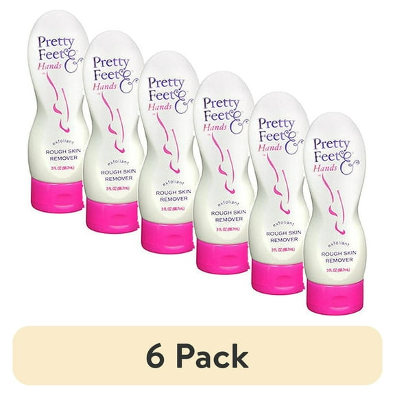 (6 pack) Pretty Feet - Hands Exfoliant Rough Skin Remover 3 oz Each