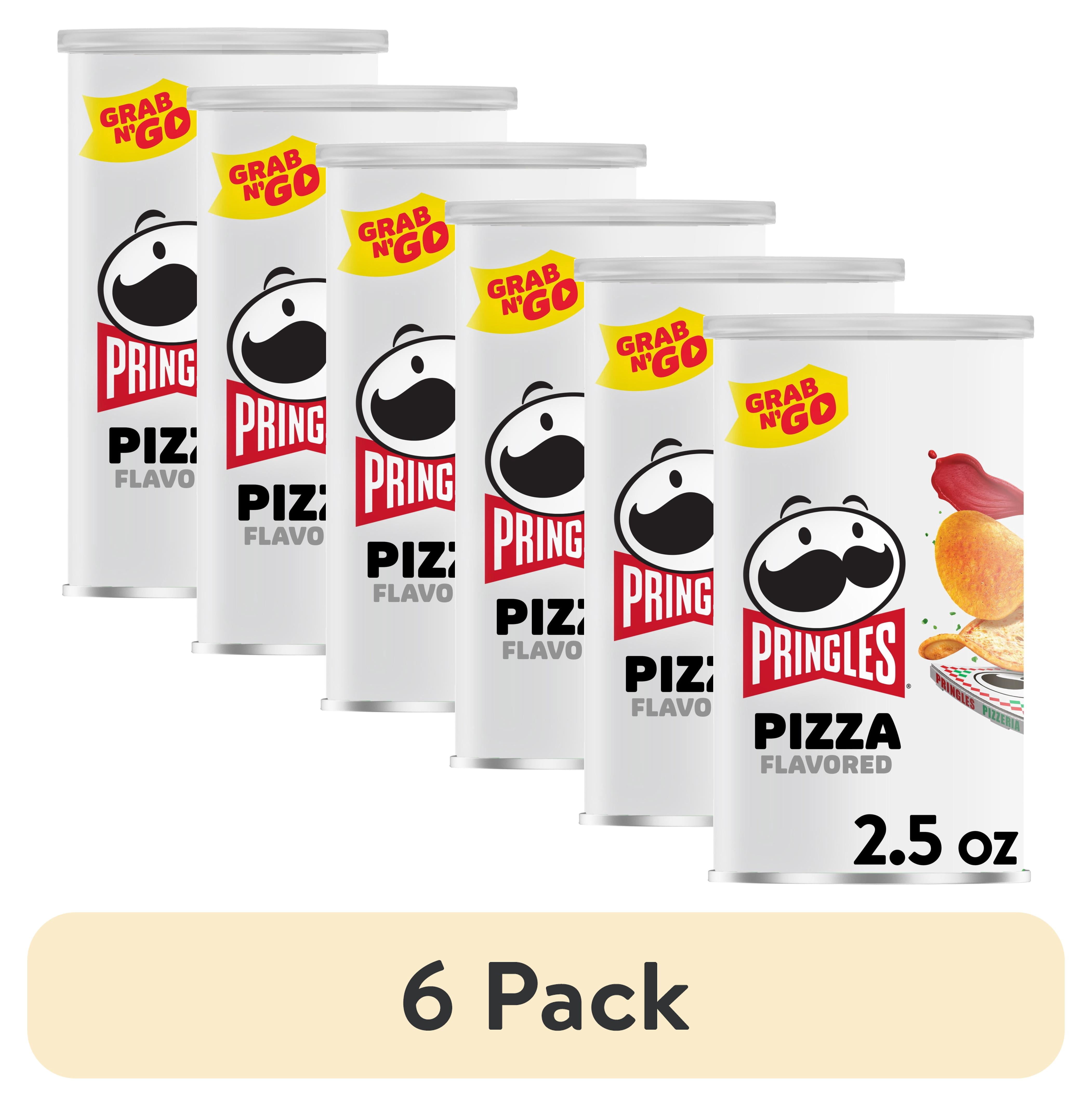 (6 pack) Pringles Potato Crisps Chips, Lunch Snacks, Office and Kids Snacks, Grab N' Go Snack, 2.5oz Can (1 Can)