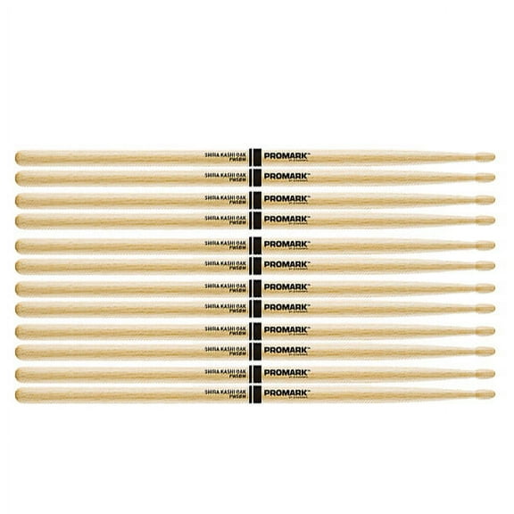 6 pack Pro-Mark Japanese Shira Kashi White Oak 5B Wood PW5BW-6