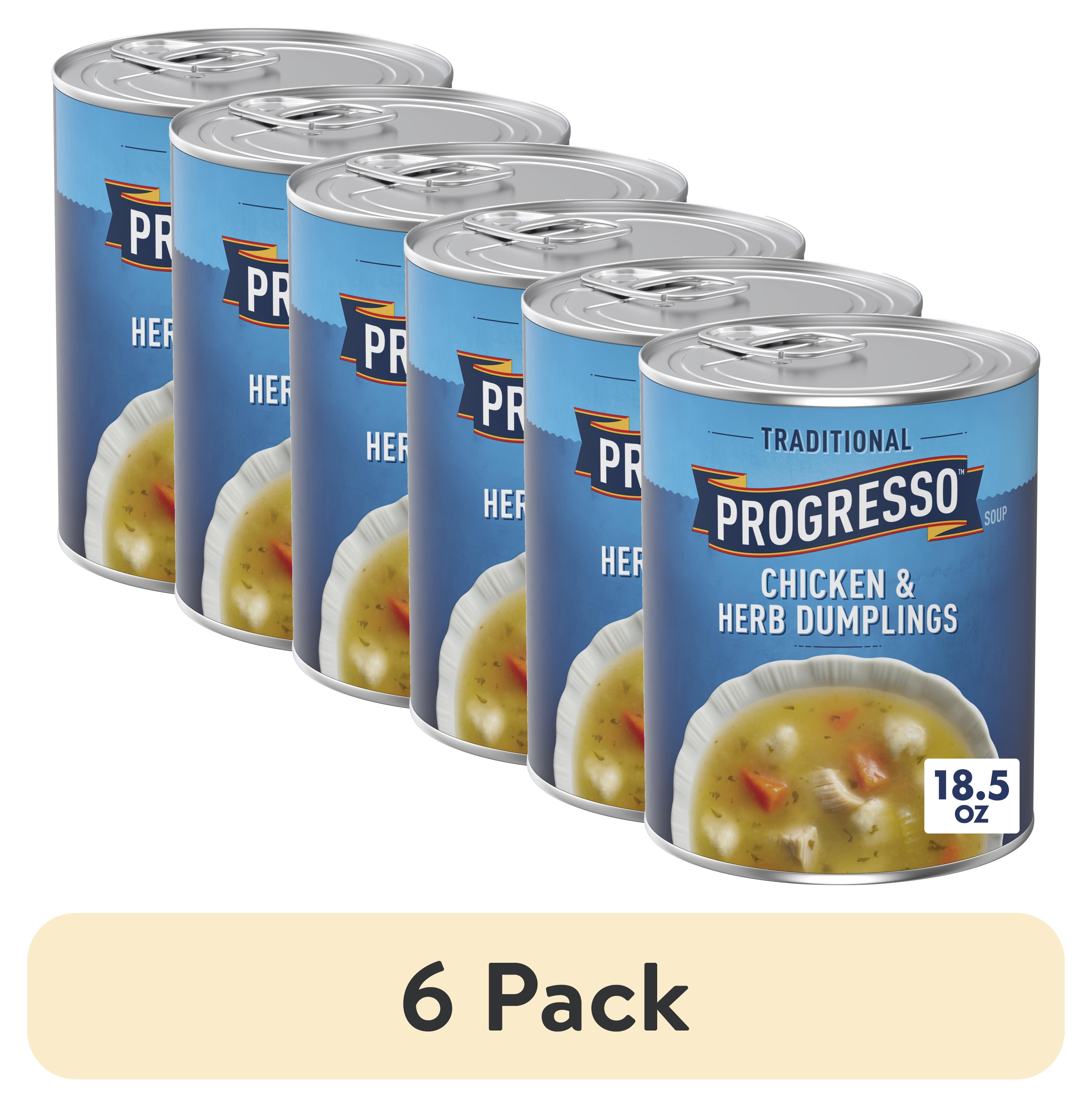 (6 pack) Progresso Traditional, Chicken and Herb Dumplings Canned Soup, 18.5 oz