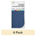 thumbnail image 1 of (6 pack) 5"x5" Denim Iron-On Repair Patches, 2 Count, 1 of 5