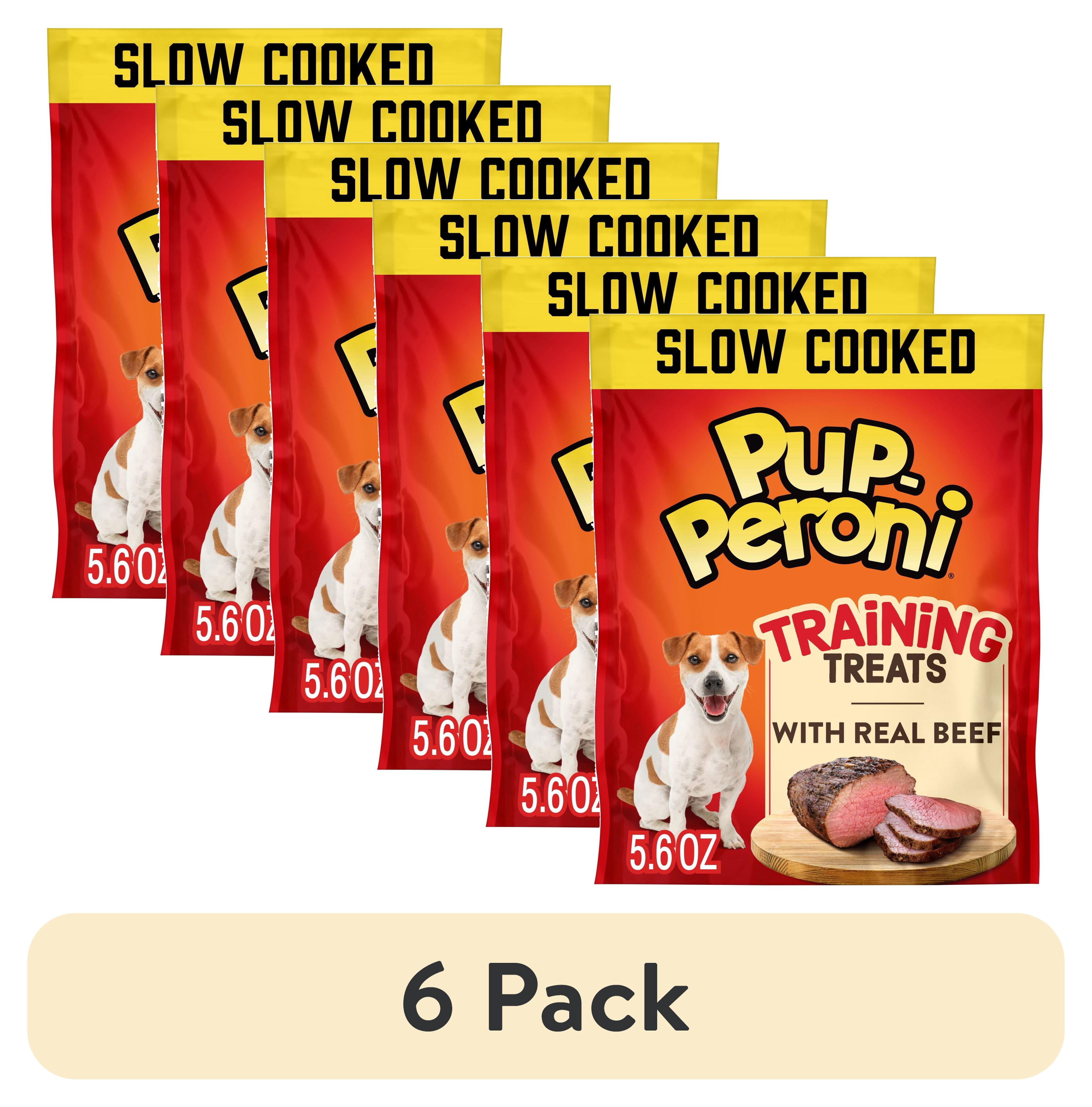 (6 pack) Pup Peroni Dog Training Treats Made With Real Beef, 5.6 oz Bag