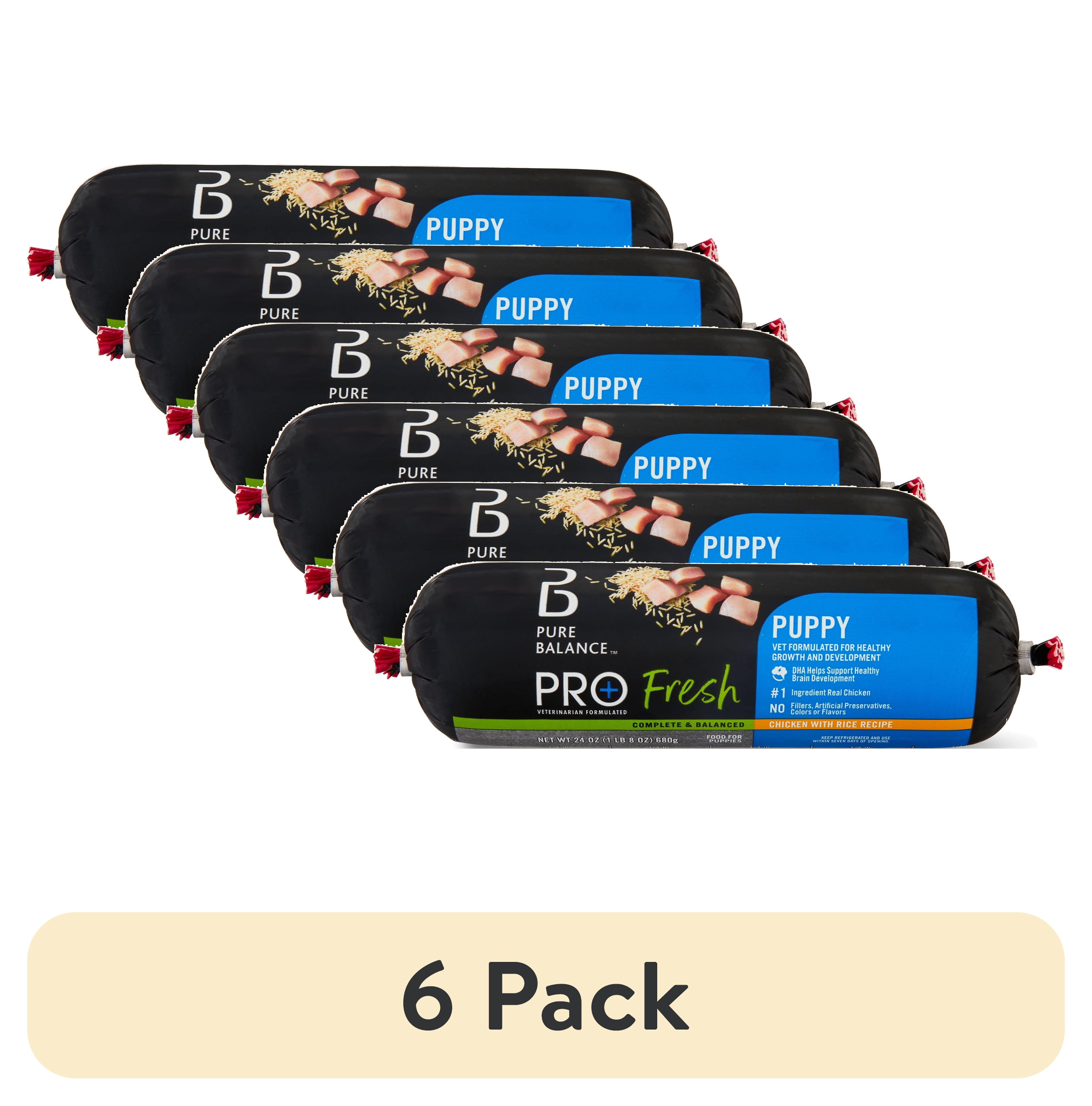 (6 pack) Pure Balance Pro+ Fresh Puppy Food, Chicken with Rice Recipe, 24 oz