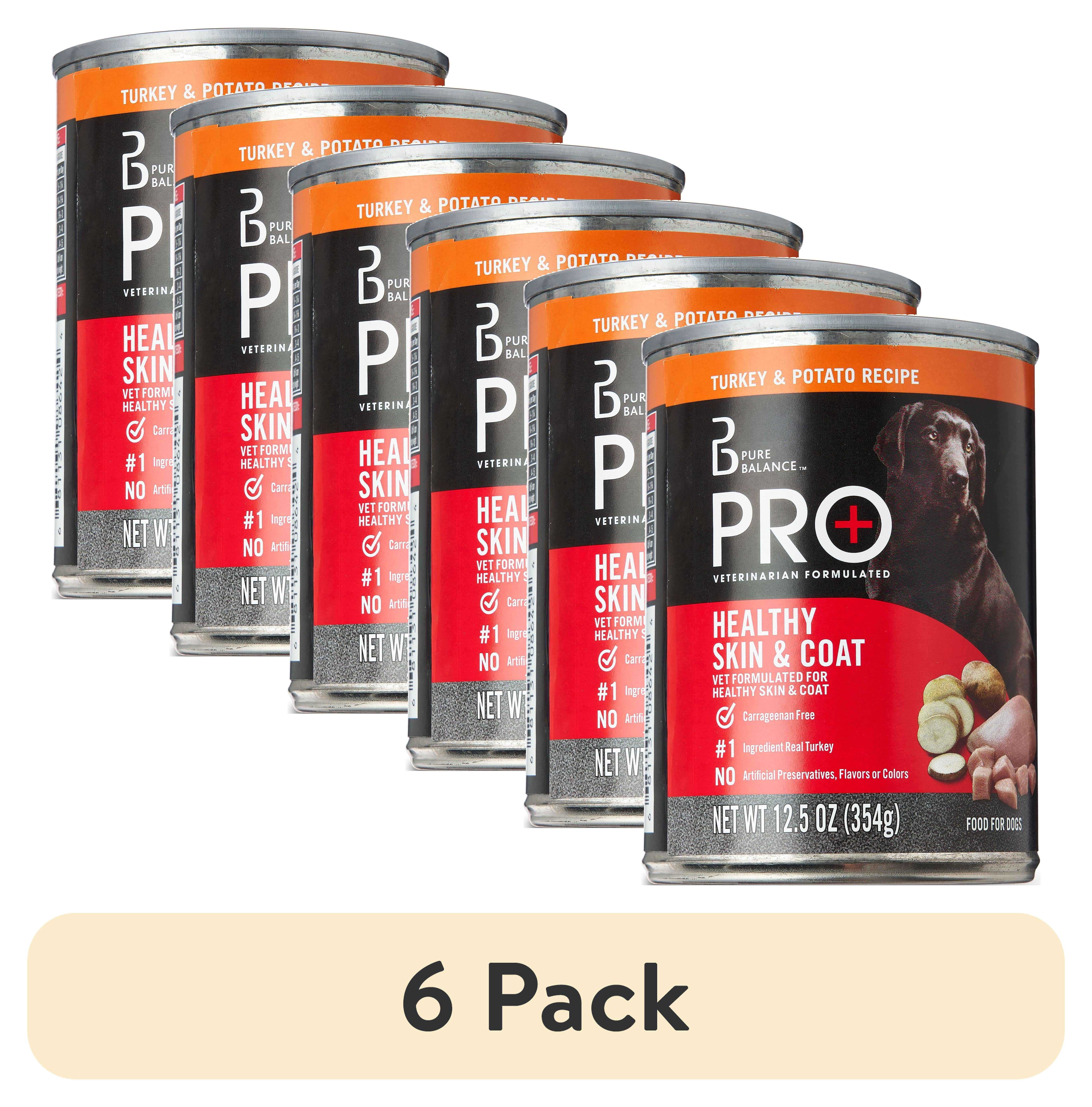 (6 pack) Pure Balance Pro+ Turkey & Potato Recipe Wet Dog Food, 12.5 oz Can