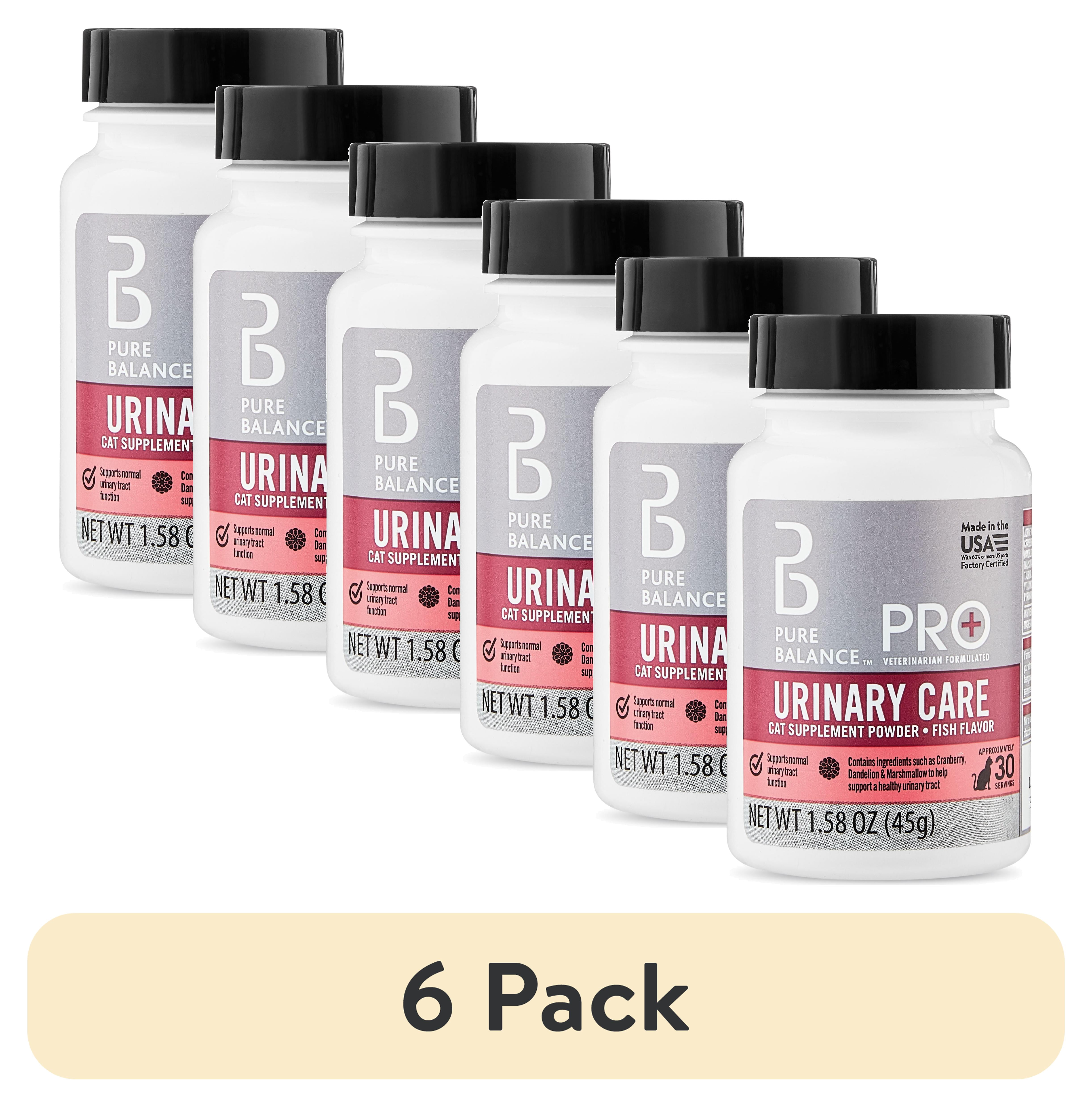 (6 pack) Pure Balance Pro+ Veterinarian Formulated Urinary Care for Cats, Fish Flavor, 30 Servings