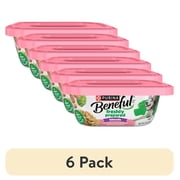 (6 pack) Purina Beneful Freshly Prepared Blends Wet Dog Food with Salmon, Sweet Potatoes, Brown Rice and Spinach, 10 oz Tub