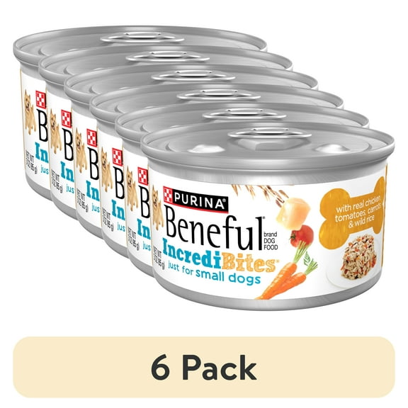 (6 pack) Purina Beneful Small Breed High Protein Dog Food, With Gravy, Incredibites With Real Chicken
