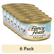 (6 pack) Purina Fancy Feast Grilled Kitten Food, Wet Cat Food, Tuna Feast in Gravy, 3 oz Cans