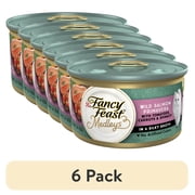 (6 pack) Purina Fancy Feast Medleys Cat Food, Wet Cat Food, Salmon Primavera, 3 oz Can