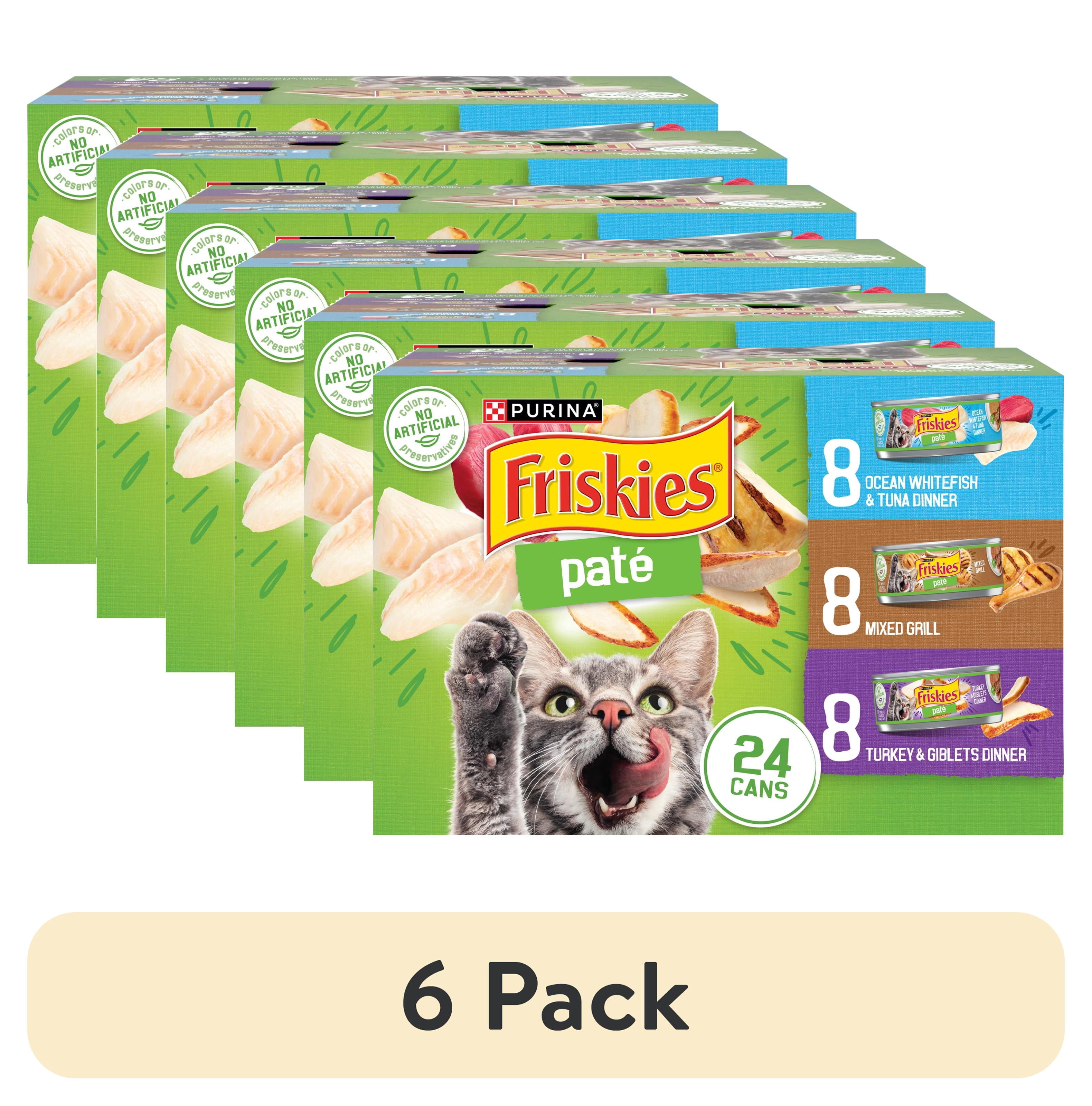 (6 pack) Purina Friskies Classic Pate Variety Pack Wet Cat Food, 5.5 oz Cans, 24 Pack