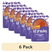 (6 pack) Purina Friskies Lil Gravies, Roasted Turkey Flavor Gravy, Wet Cat Food, 1.55 oz. Pouch