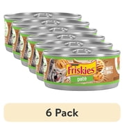 6 pack Purina Friskies Pate, Mixed Grill, Wet Cat Food, 5.5 oz Can