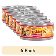 6 pack Purina Friskies Prime Filet, Chicken in Gravy, Wet Cat Food, 5.5 oz Can,