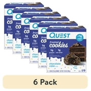 (6 pack) Quest Frosted Protein Cookies, Soft Baked, Low Sugar, Chocolate Cake, 8 Ct
