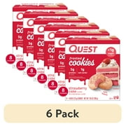 (6 pack) Quest Frosted Protein Cookie, Strawberry Cake Flavored, 8 Count