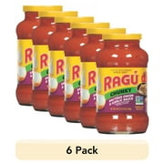 (6 pack) RAGU Chunky Sauteed Onion and Garlic Pasta Sauce, 24 oz