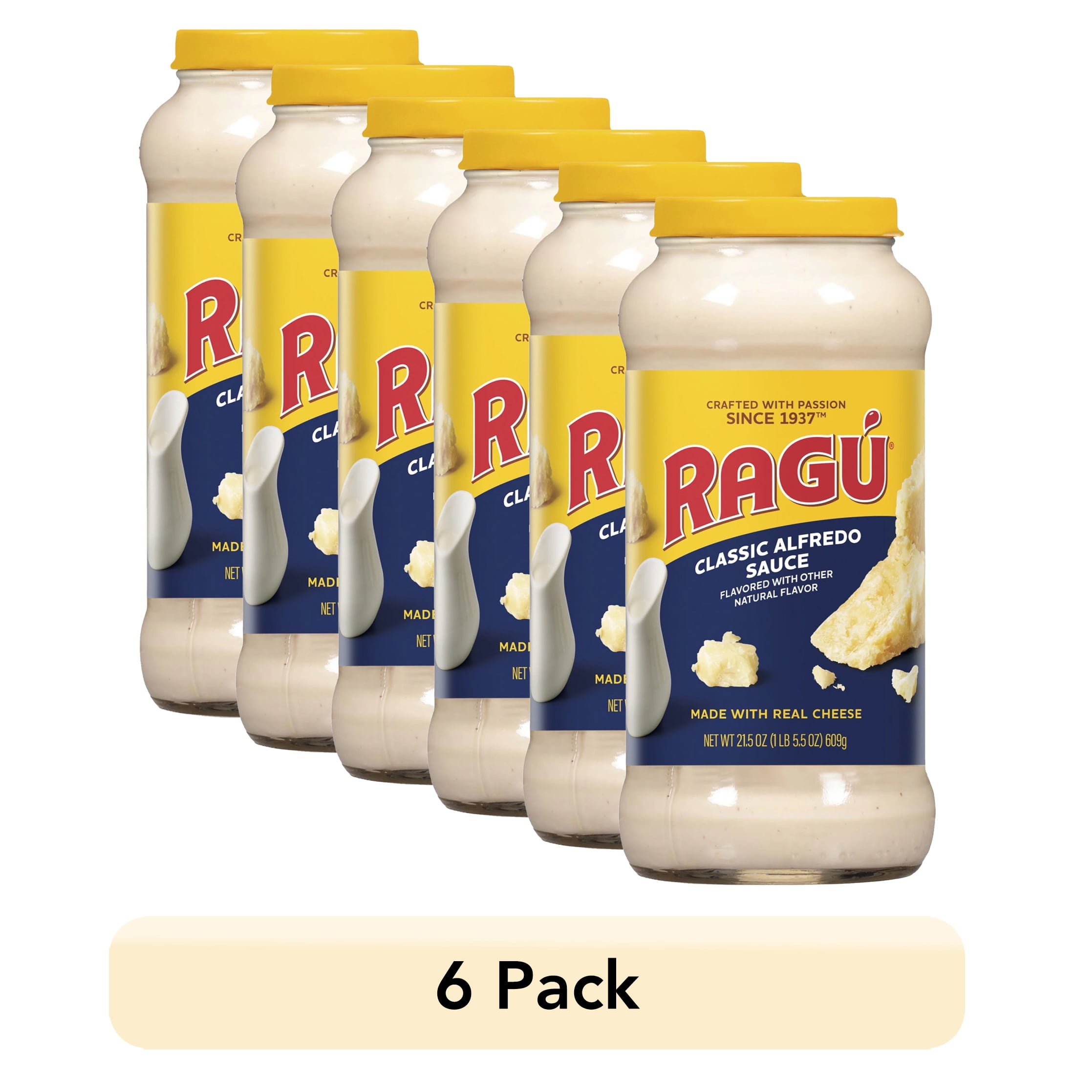6 pack) RAGU Classic Alfredo Pasta Sauce, 21.5 oz - Walmart.com