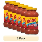 (6 pack) Ragu Old World Style Meat-Flavored Pasta Sauce, 24 oz