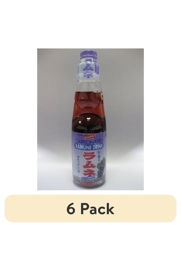 (6 pack) Ramune Drink Grape 200ml SK