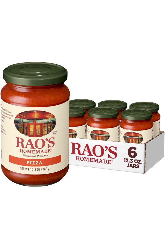 (6 pack) Rao's Homemade Classic Pizza Sauce Made with Italian Tomatoes, 12.3 oz