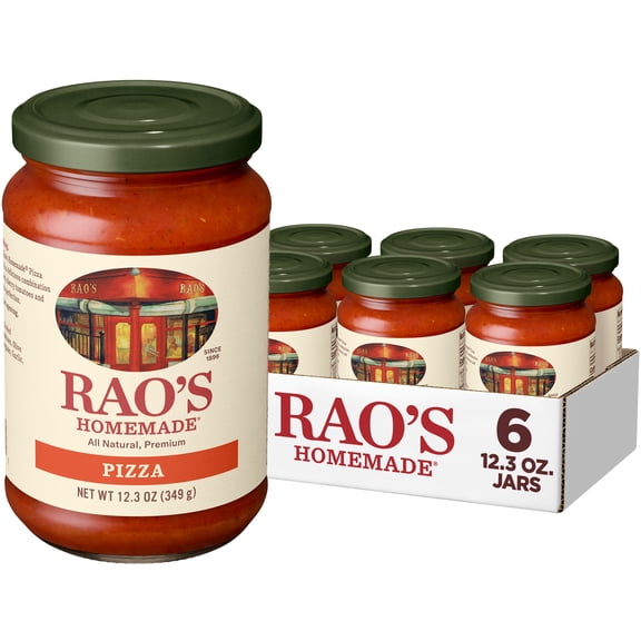 (6 pack) Rao's Homemade Classic Pizza Sauce Made with Italian Tomatoes, 12.3 oz