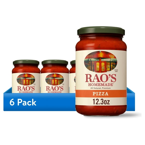 (6 pack) Rao's Homemade Pizza Sauce, 12.3oz - All Natural, Slow-Simmered