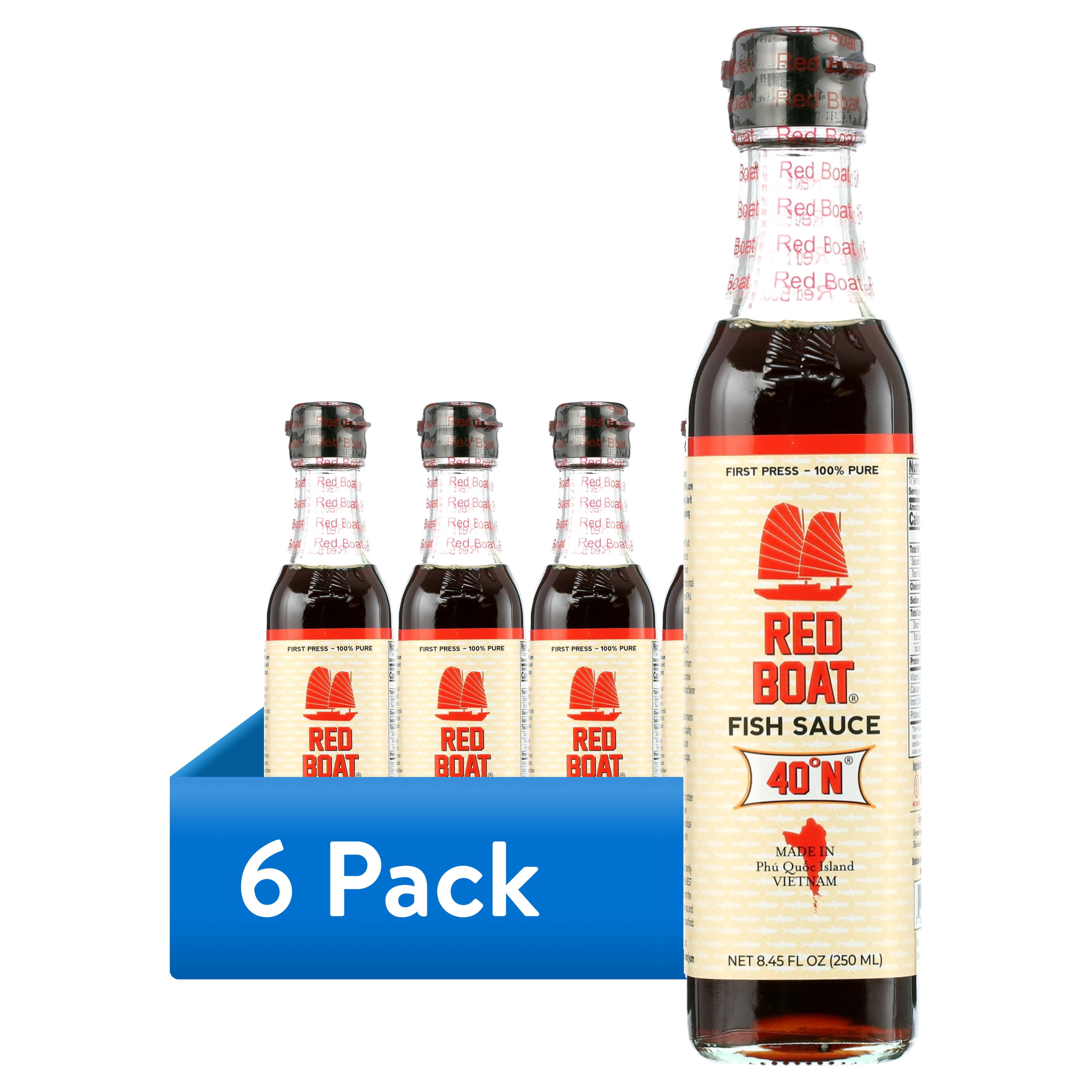(6 pack) Red Boat Fish Sauce 8.45 fl oz Bottle