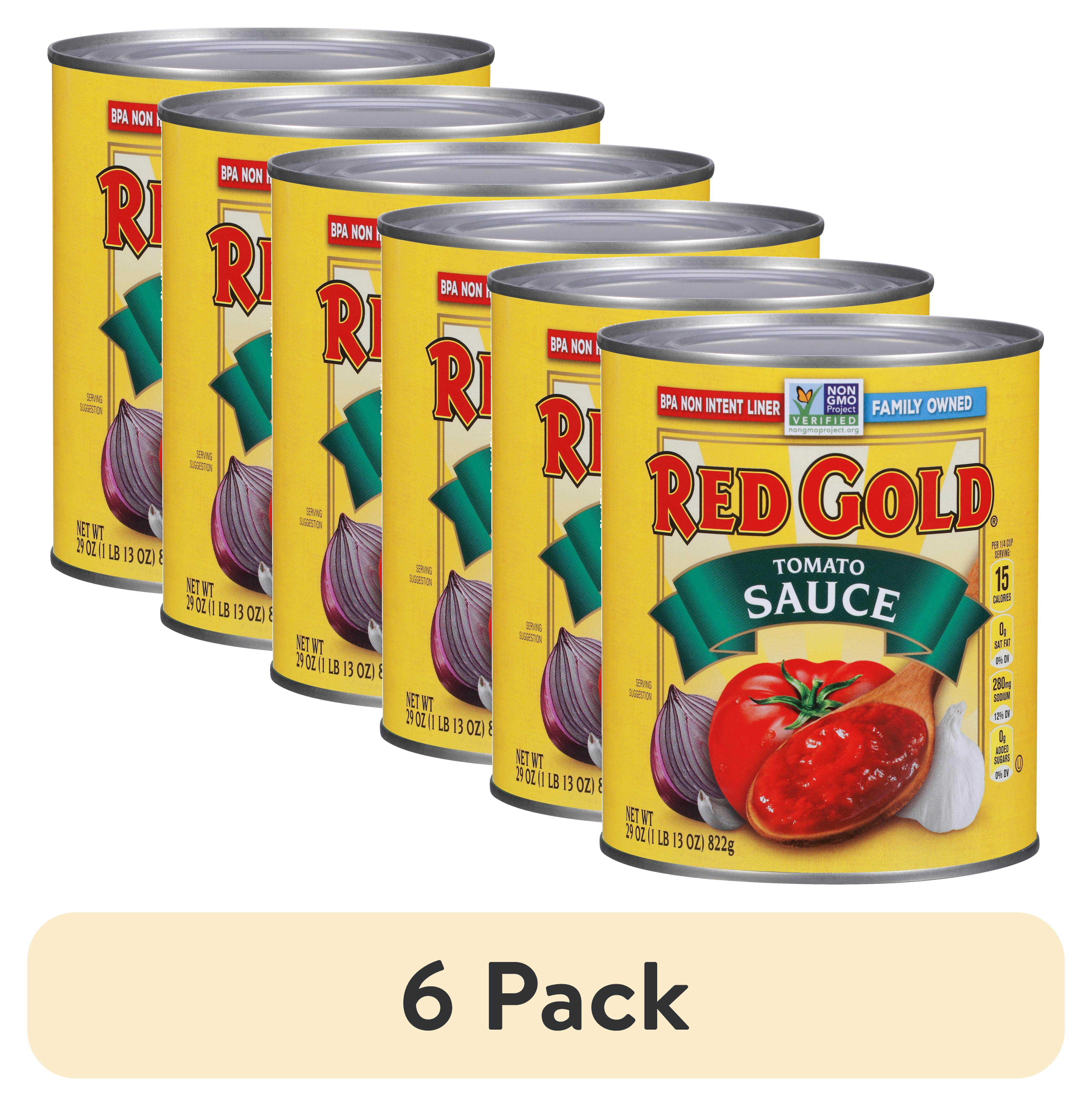 (6 pack) Red Gold Tomato Sauce, 29 oz Can