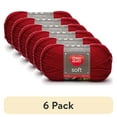 thumbnail image 1 of (6 pack) Red Heart® Soft™ #4 Worsted (Medium) Acrylic Yarn, Really Red 5oz/142g 256 Yards, 1 of 9