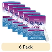 6 pack Refresh Celluvisc Lubricant Eye Gel Preservative-Free Artificial Tears, 0.4 ml, 30 Count