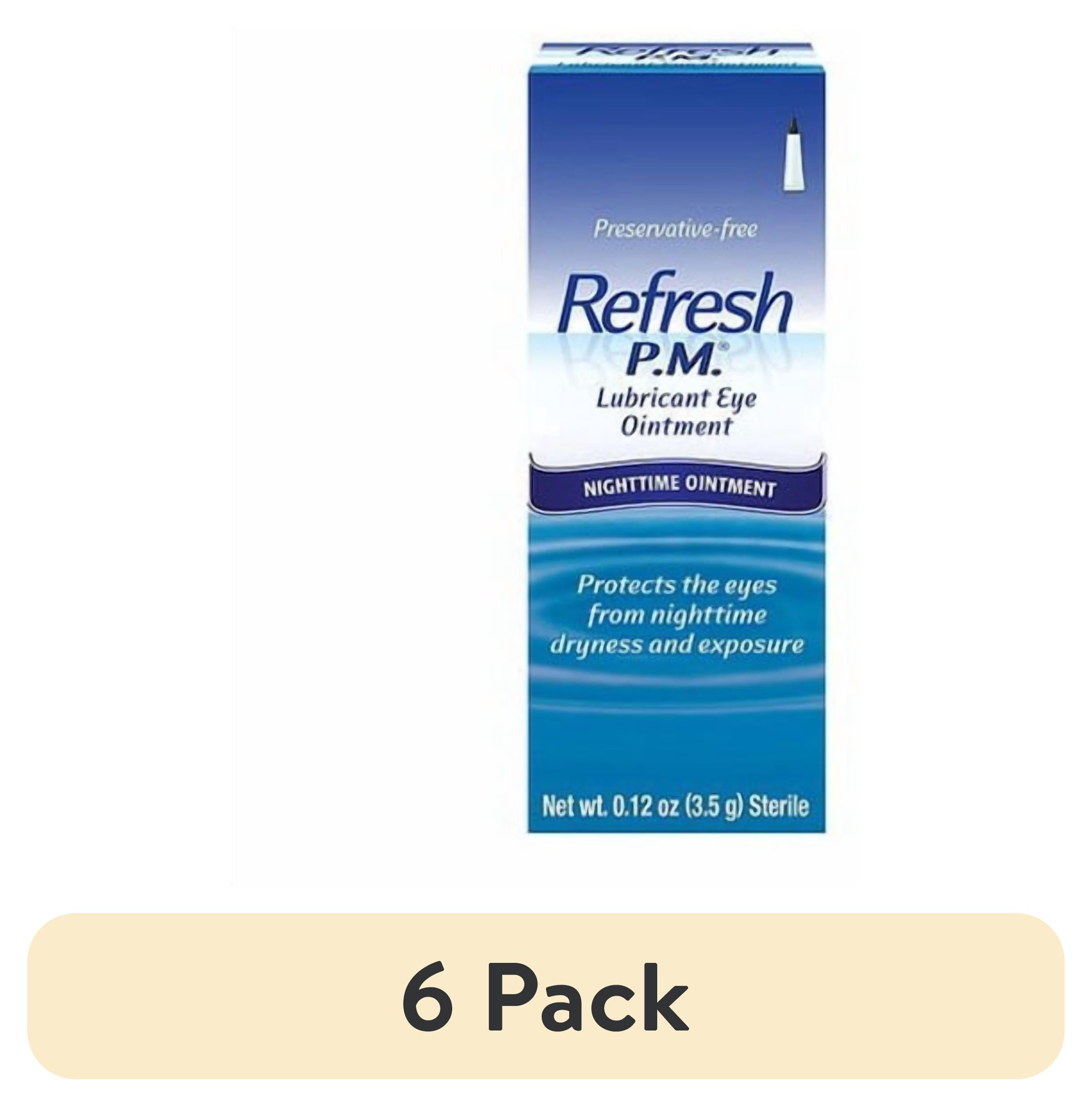 5 pack) Refresh PM Lubricant Eye Ointment Nighttime Relief For Dry
