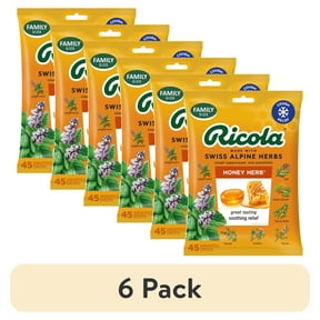 (6 pack) Ricola Honey Herb Cough Drops for Sore Throat and Cough Relief, Value Pack, 45 Count