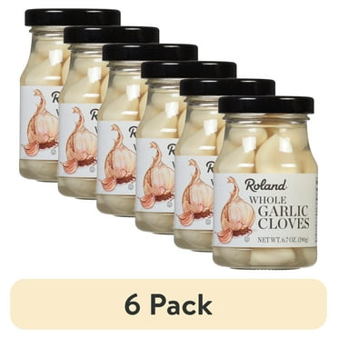 (6 pack) Roland Whole Clove Garlic in Brine, 6.7oz