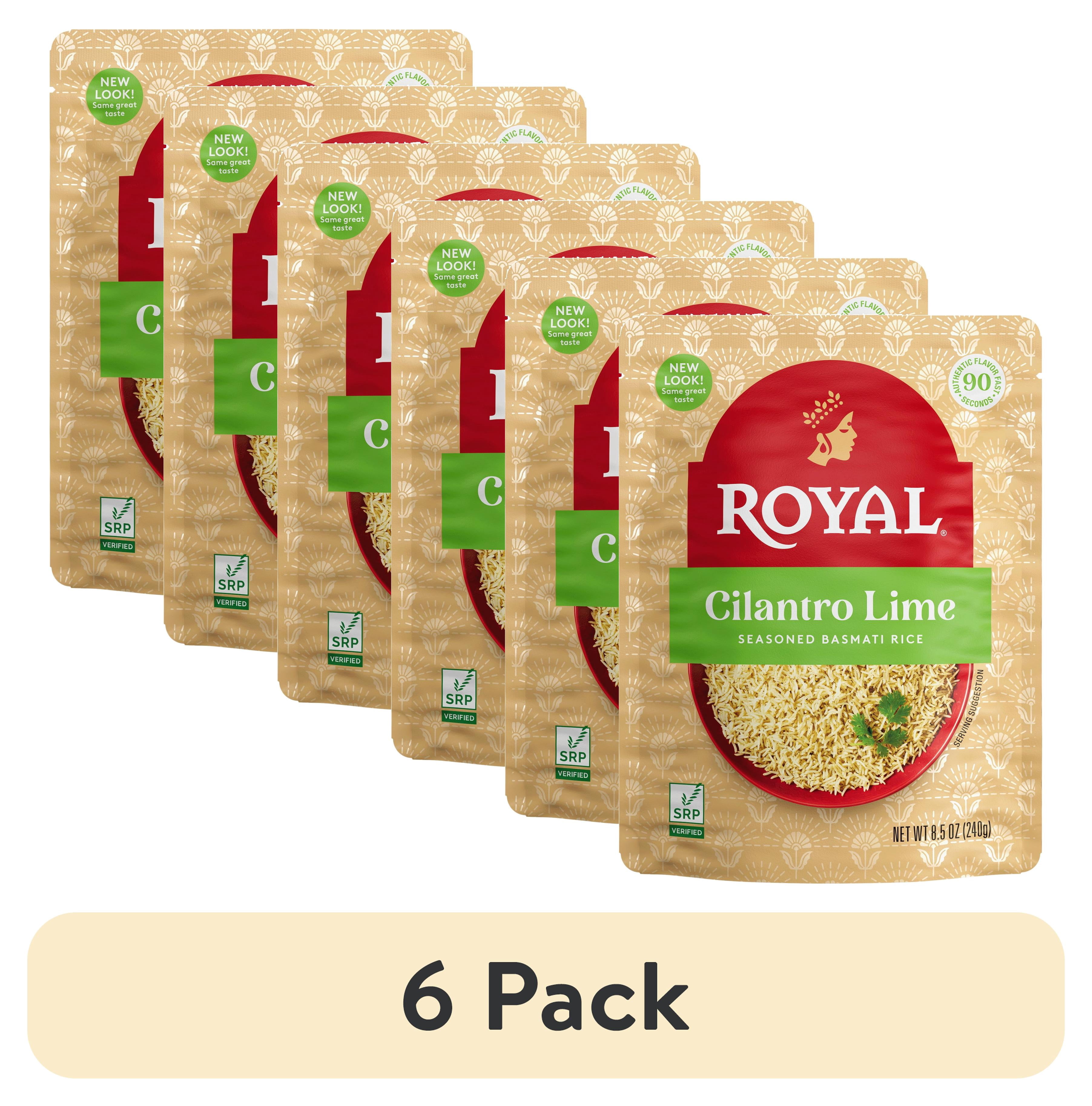 Packing Heat Rice (6 pack) Royal Cilantro Lime Basmati Rice - Ready to Heat Basmati Rice ...