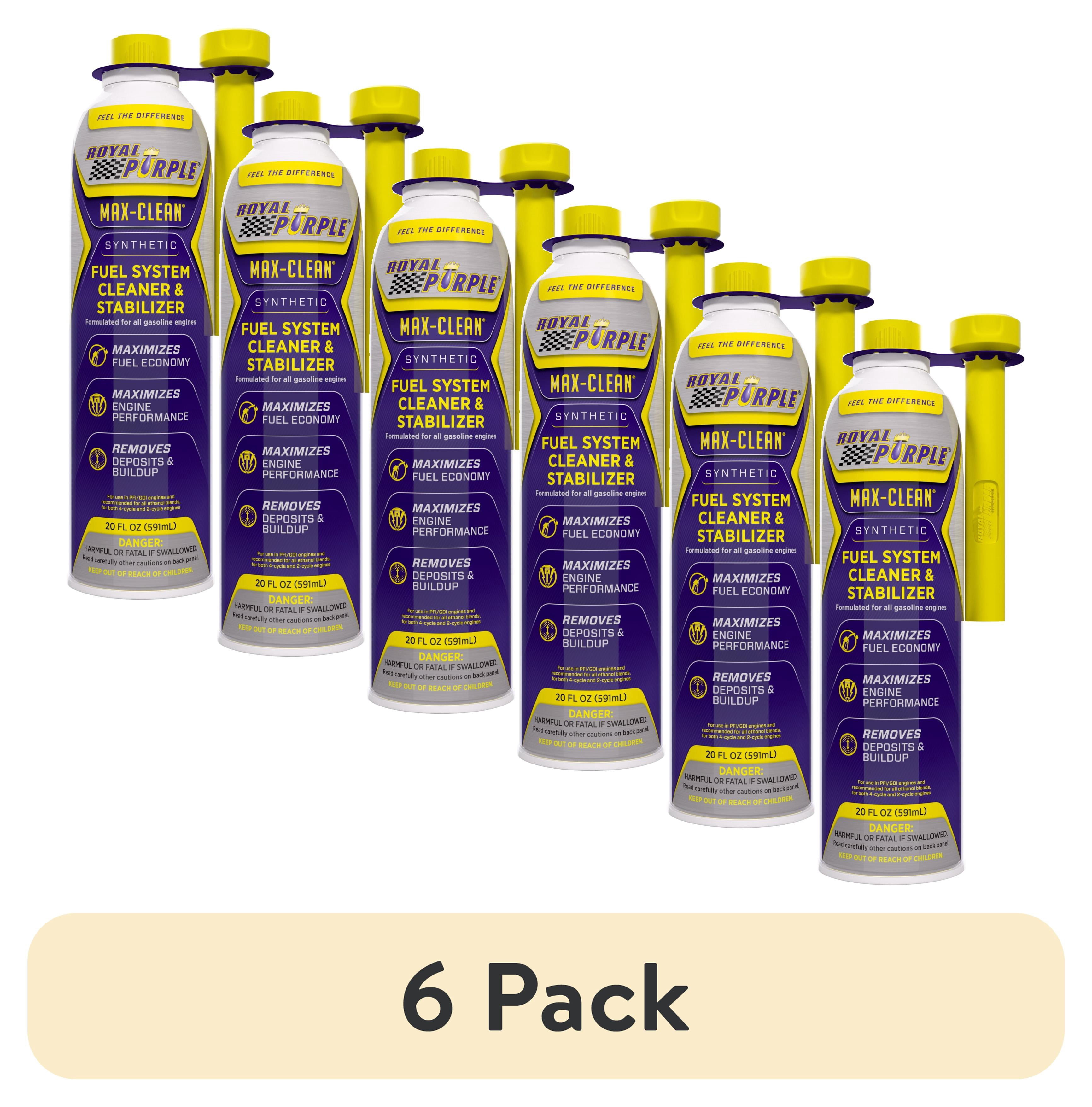 (6 pack) Royal Purple Max-Clean Fuel System Cleaner &amp; Stabilizer, 20 fl oz