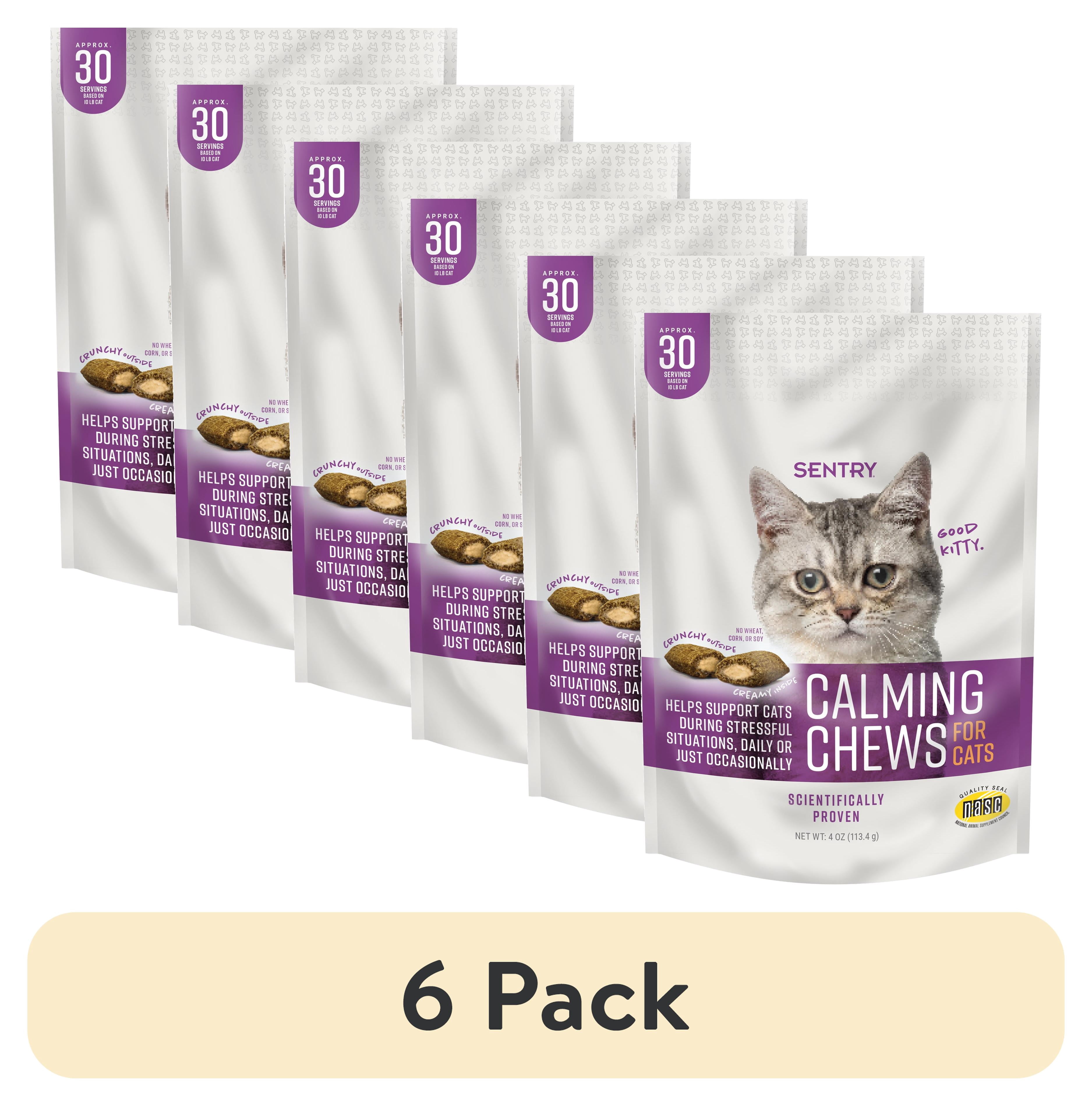 (6 pack) SENTRY Calming Chew for Cats