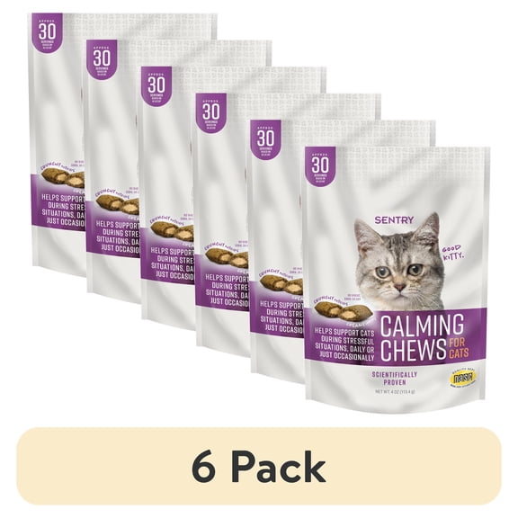 (6 pack) SENTRY Calming Chew for Cats