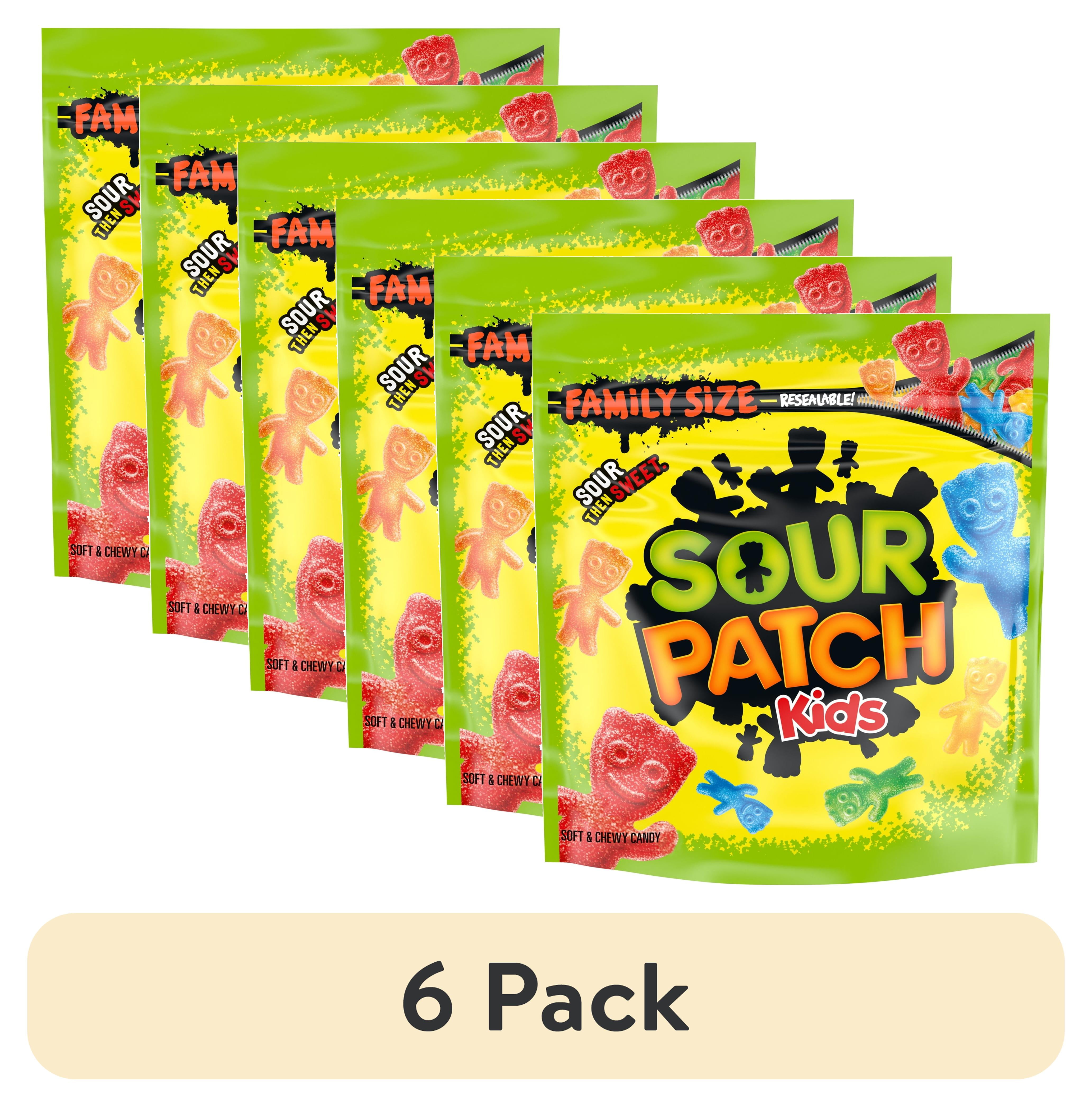 (6 pack) SOUR PATCH KIDS Soft & Chewy Gummy Candy, Family Size, Bulk Candy, 1.8 lb
