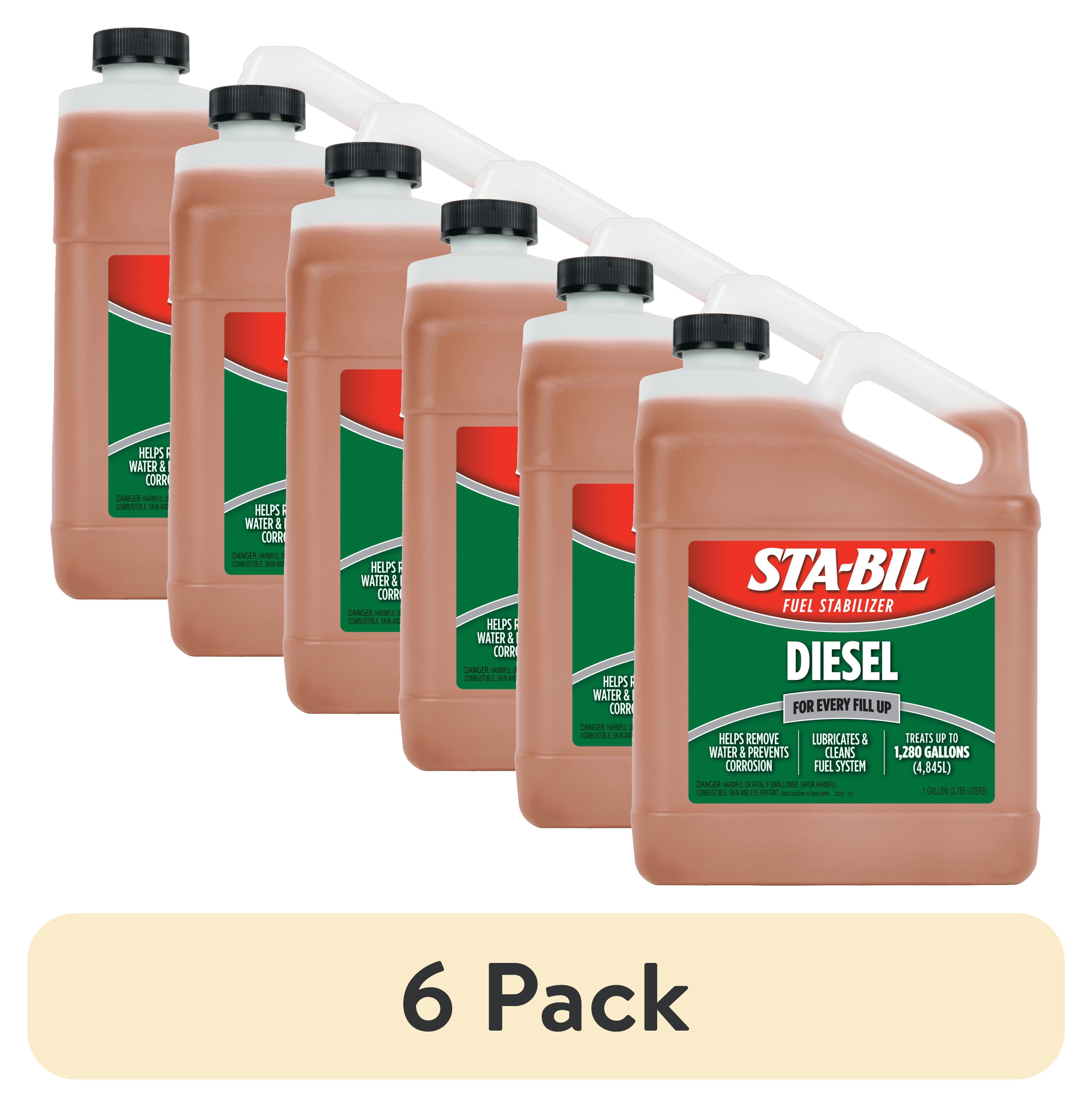 (6 pack) STA-BIL Diesel Fuel Stabilizer and Performance Improver - Keeps Diesel Fresh for up to 12 Months - Treats 1,280 Gallons, 1 Gallon, 128 fl. oz. (22255)