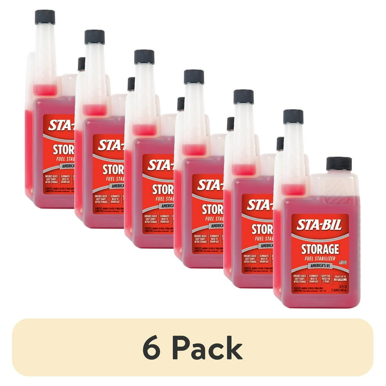 6 pack) STA-BIL Storage Fuel Stabilizer - Keeps Fuel Fresh For Up