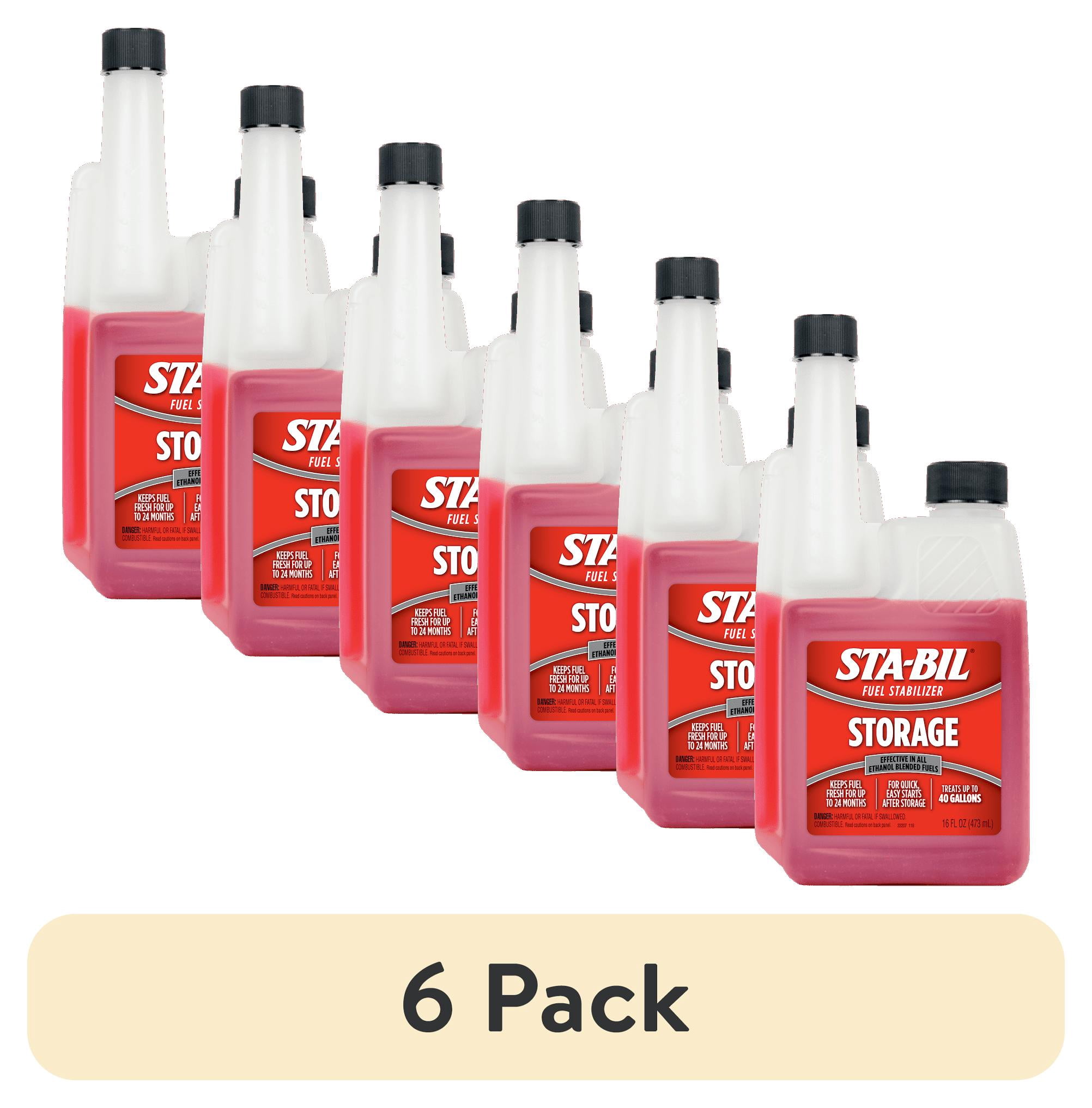 (6 pack) STA-BIL Storage Fuel Stabilizer for Gasoline Engines,  16 Fluid Ounces (22207)  Treats 40 Gallons.
